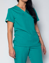 Load image into Gallery viewer, Womens Two Pocket Scrub Top

